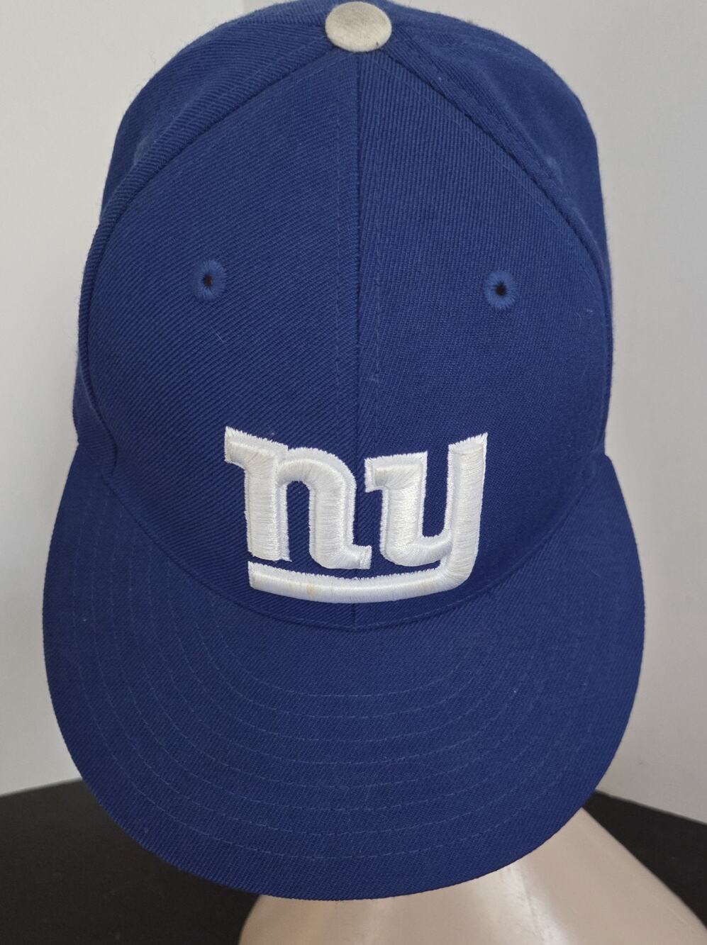 Mitchell & Ness NY Giants Hat Cap Sz 7 5/8 Vintage Collection Blue Fitted Wool